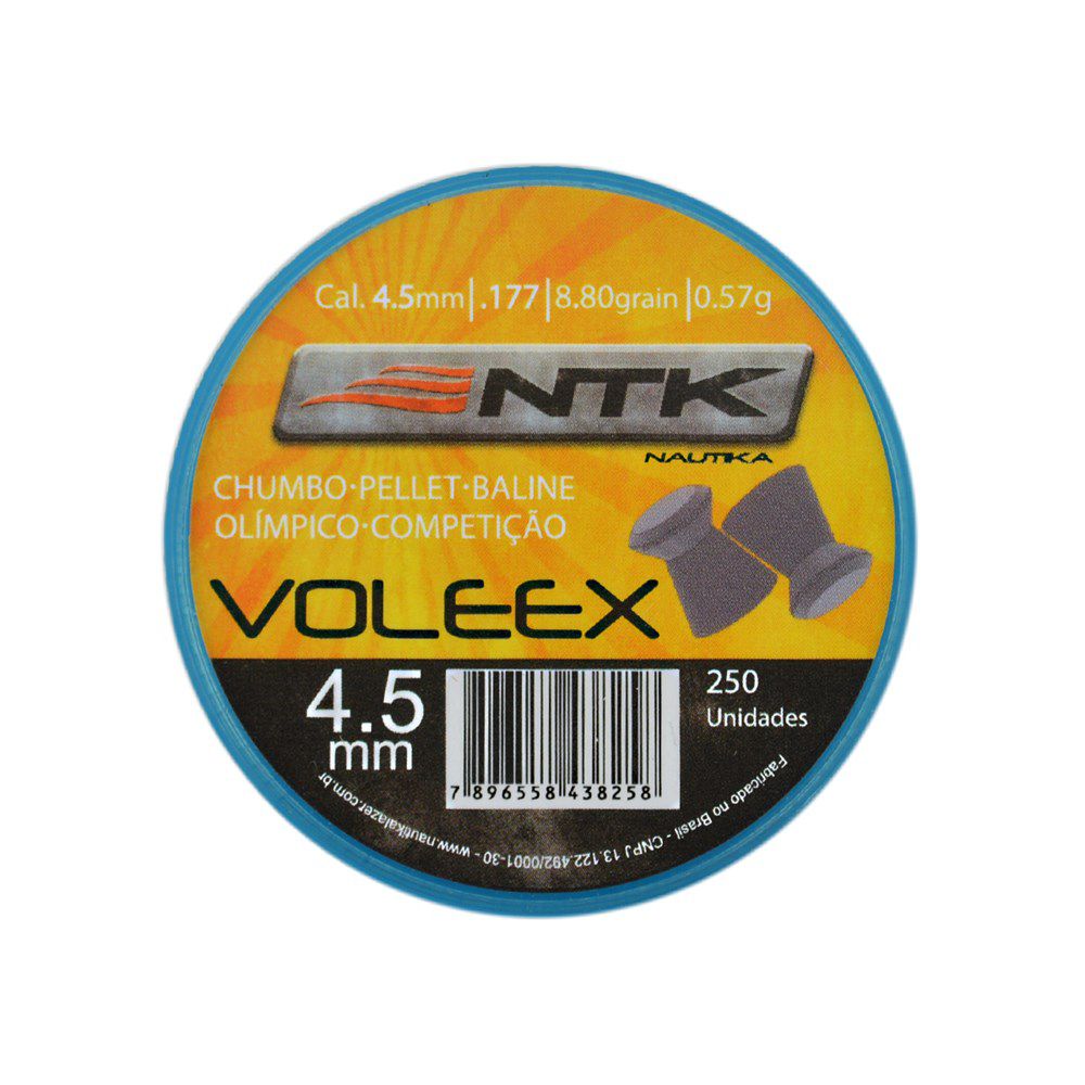 Chumbinho Voleex 4.5mm 250un. - Nautika - Dispropil: Tiro