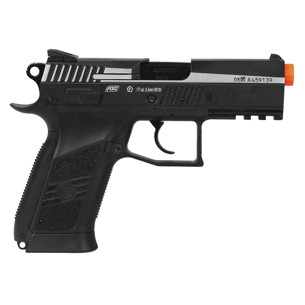 Pistola de Pressão CO2 ASG CZ 75 P-07 Duty Dual Tone Blowback Semi