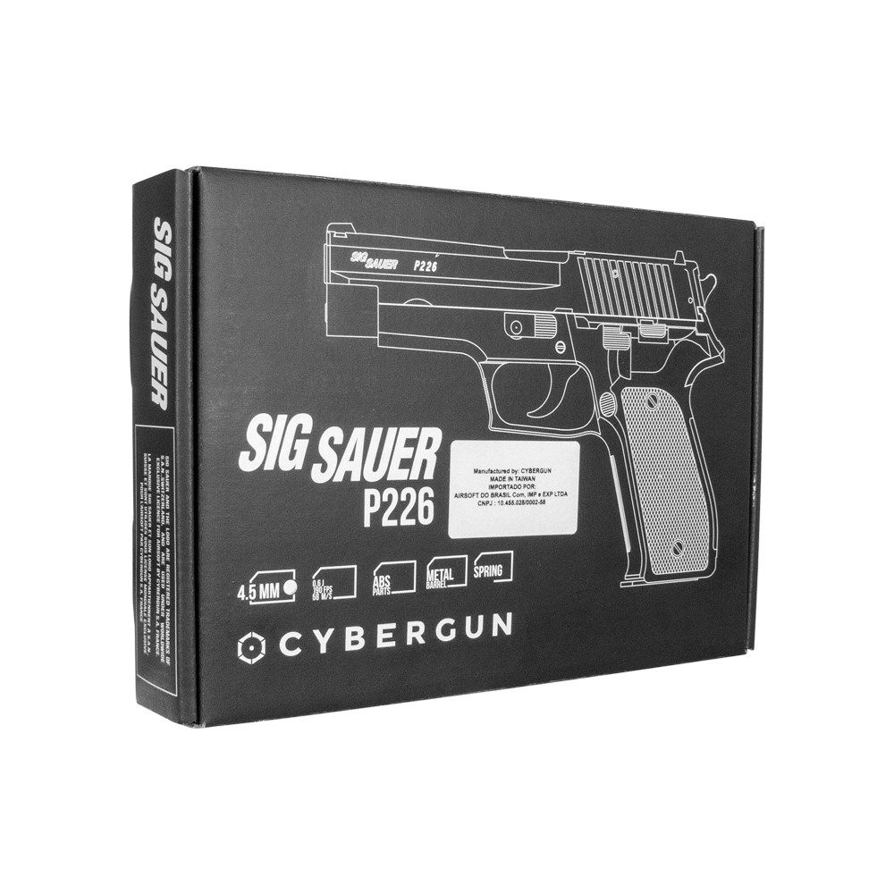Pistola De Pressão Spring Sig Sauer P226 Slide Metal 4.5mm