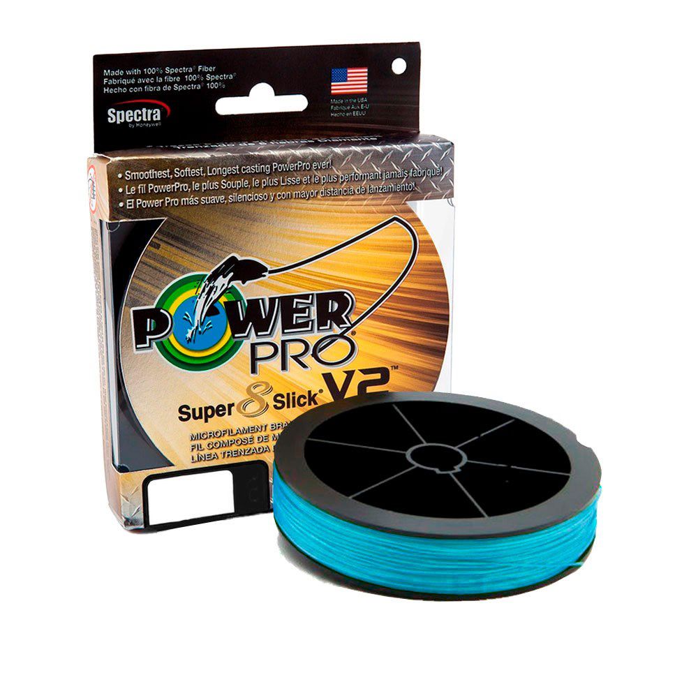 Linha Multifilamento Super Slick V2 8 Fios Azul 275m - Power Pro