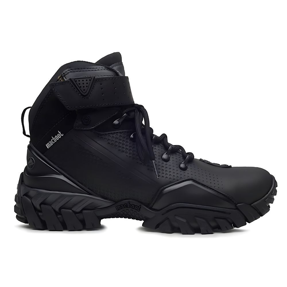 Bota Cano Alto Motors Rinoceronte 02 Preto Emborrachado - Macboot