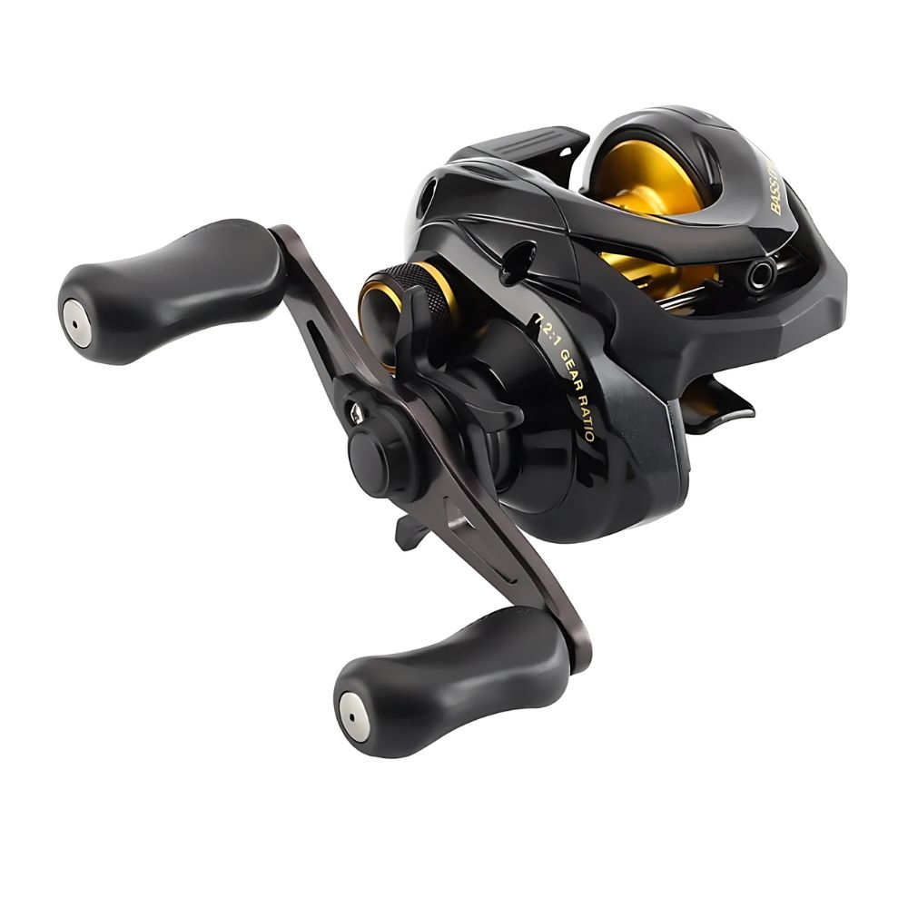 Carretilha Bass One XT Alumínio / Grafite 4 + 1 Rolamentos Shimano