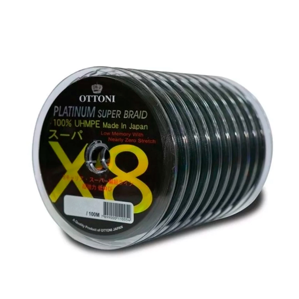 Linha de Pesca Multifilamento Platinum Super Braid 8x 100m