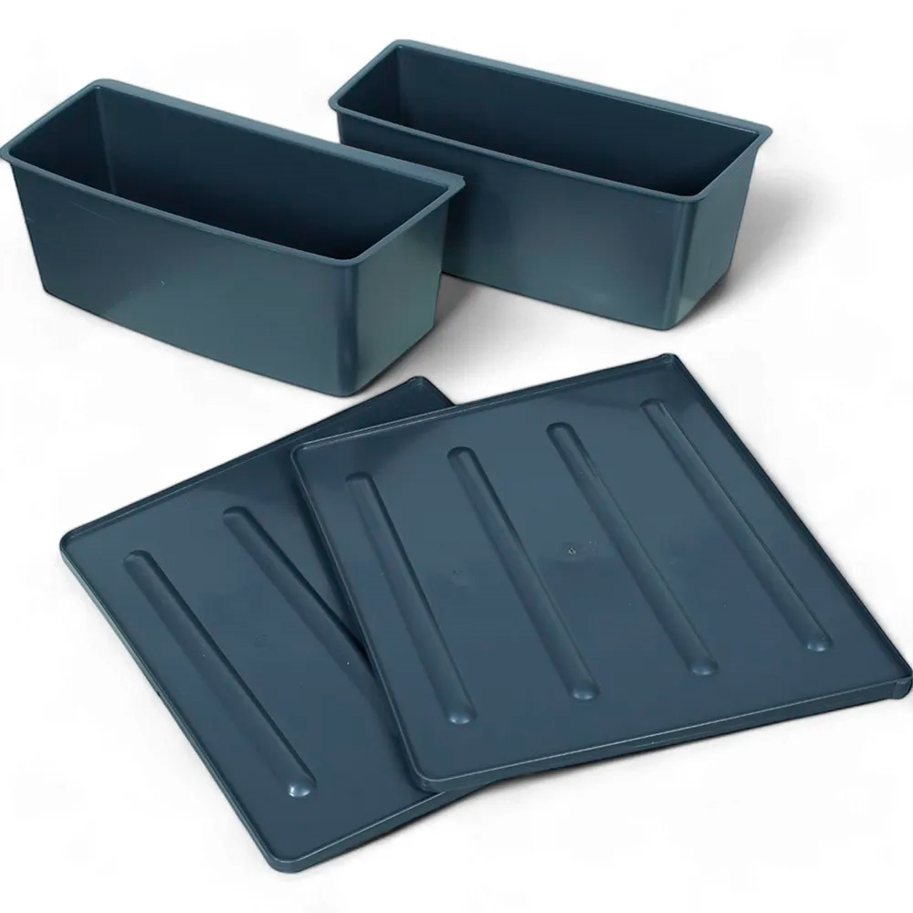 Caixa Térmica Ice Box Cross 54 Litros Polipropileno Cinza Azul