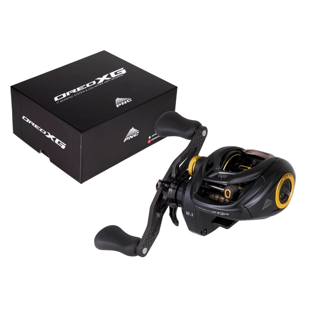 Carretilha Oreo XG Carbon 11 + 1 BB Rolamentos Preto - Maruri