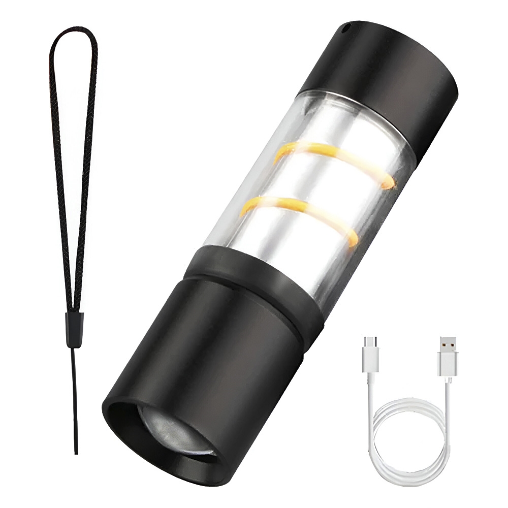 Lanterna De LED Recarregável CREE Q5 USB Jy9846 - J.Y.X