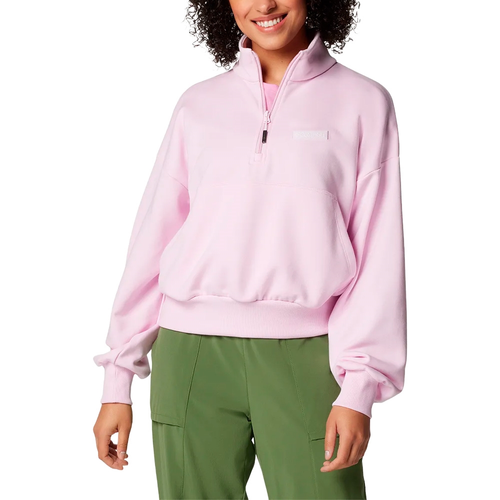 Moletom Feminino Marble Canyon™ French Terry Quarter Zip Rosa