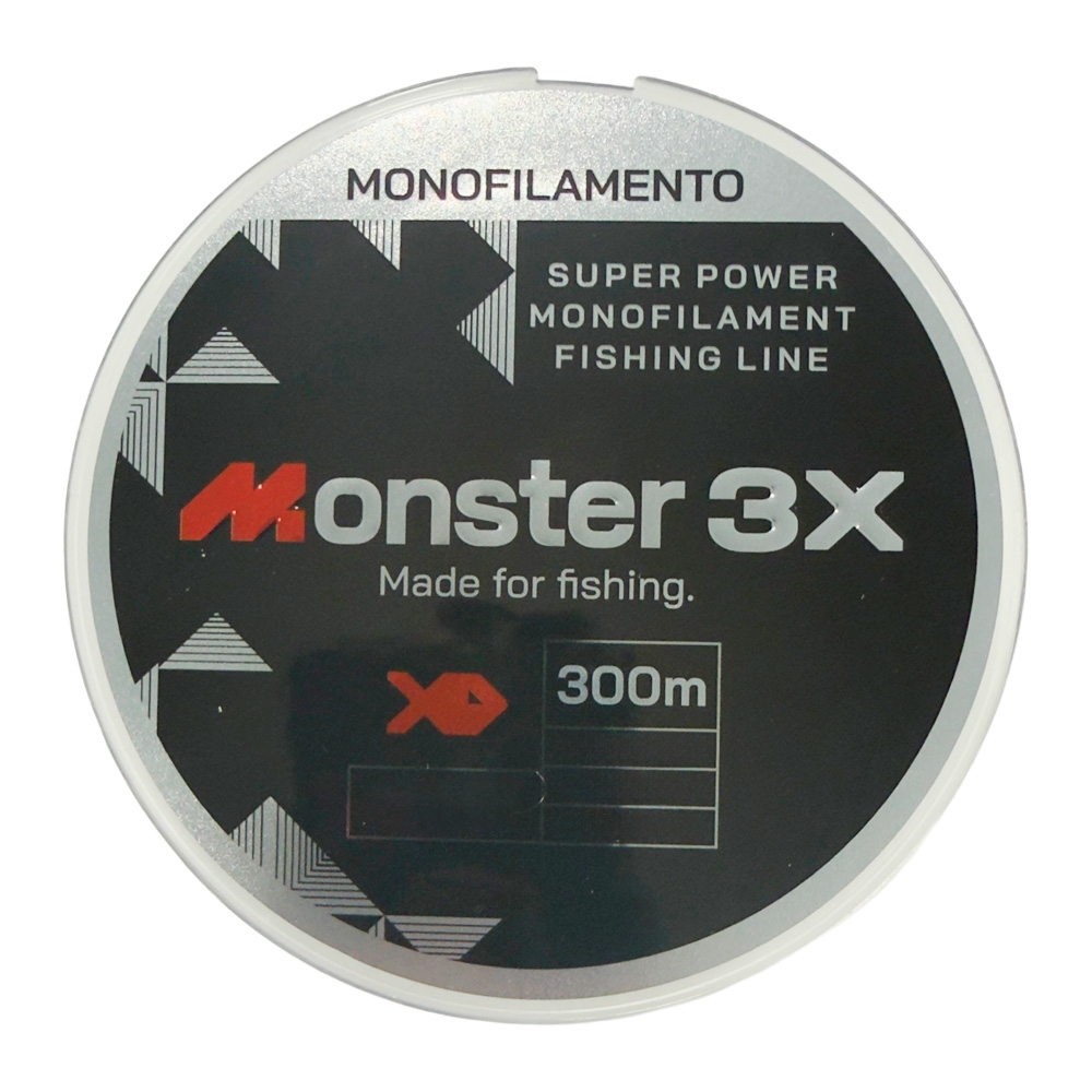 Linha Monofilamento 300mts M3X - Monster3x - Dispropil: Tiro
