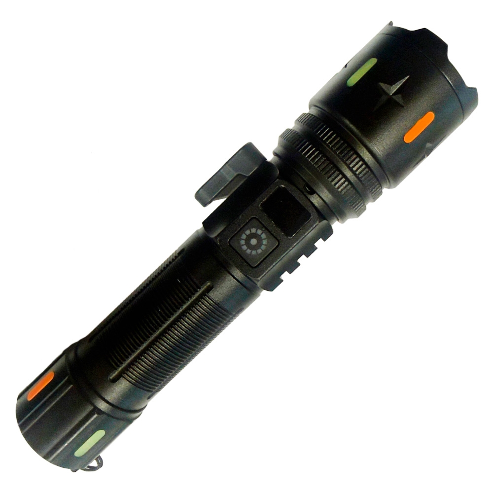 Lanterna LED Recarregavel JY-A5 C/Nivel Bateria - J.W.S