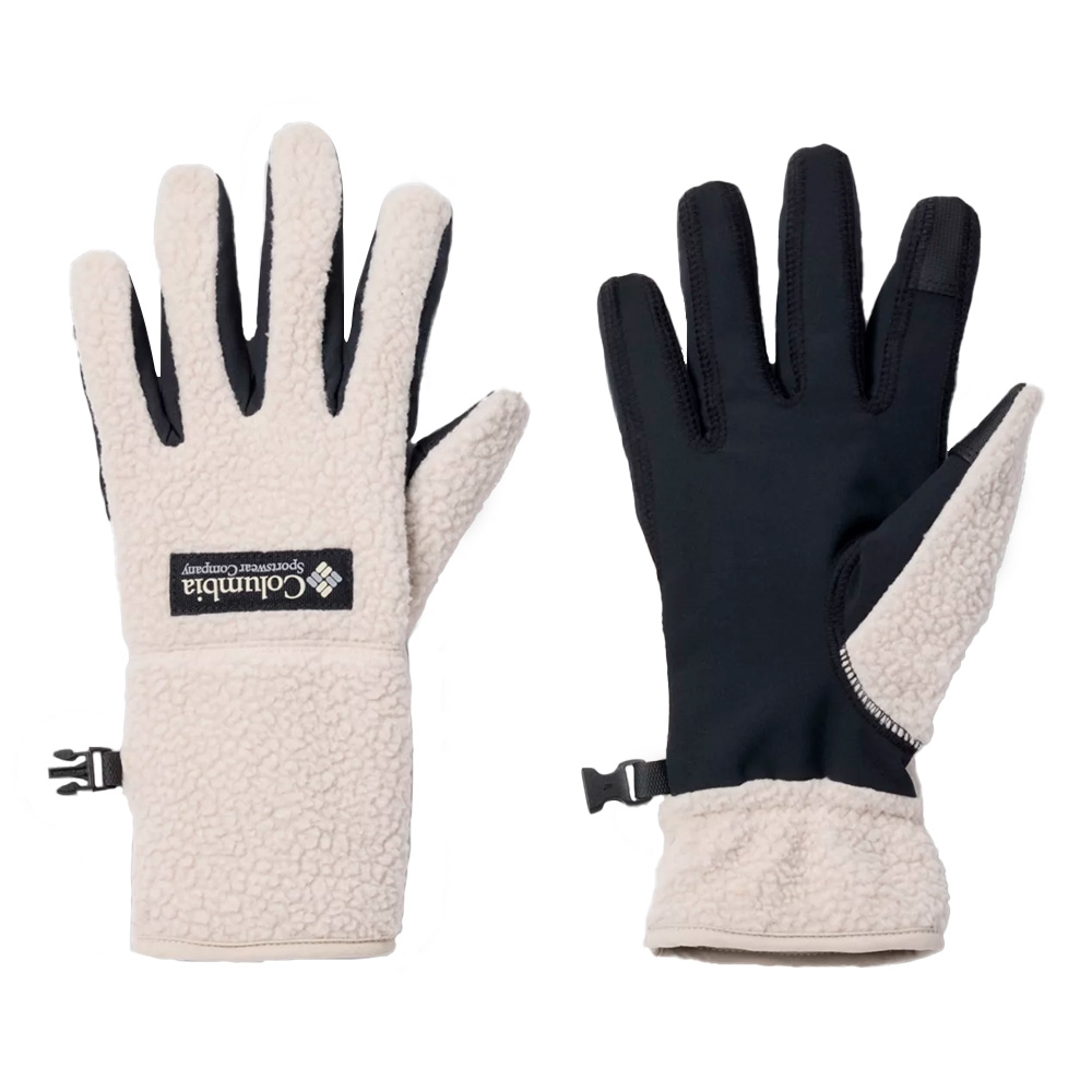 Luva Helvetia Sherpa Glove W Dark Stone Bege/Preta - Columbia