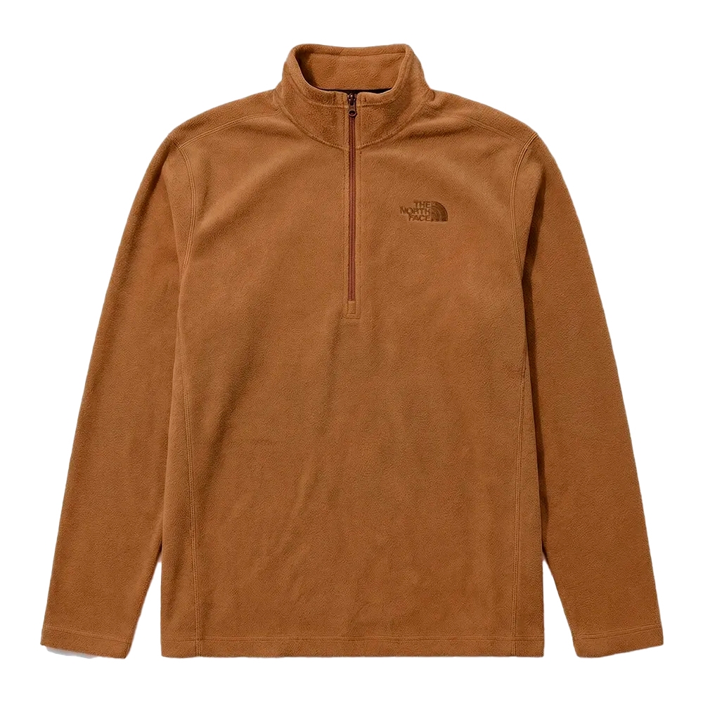 Fleece Masculino Glacier 1/4 Zip Burnt Umber - The Nort Face