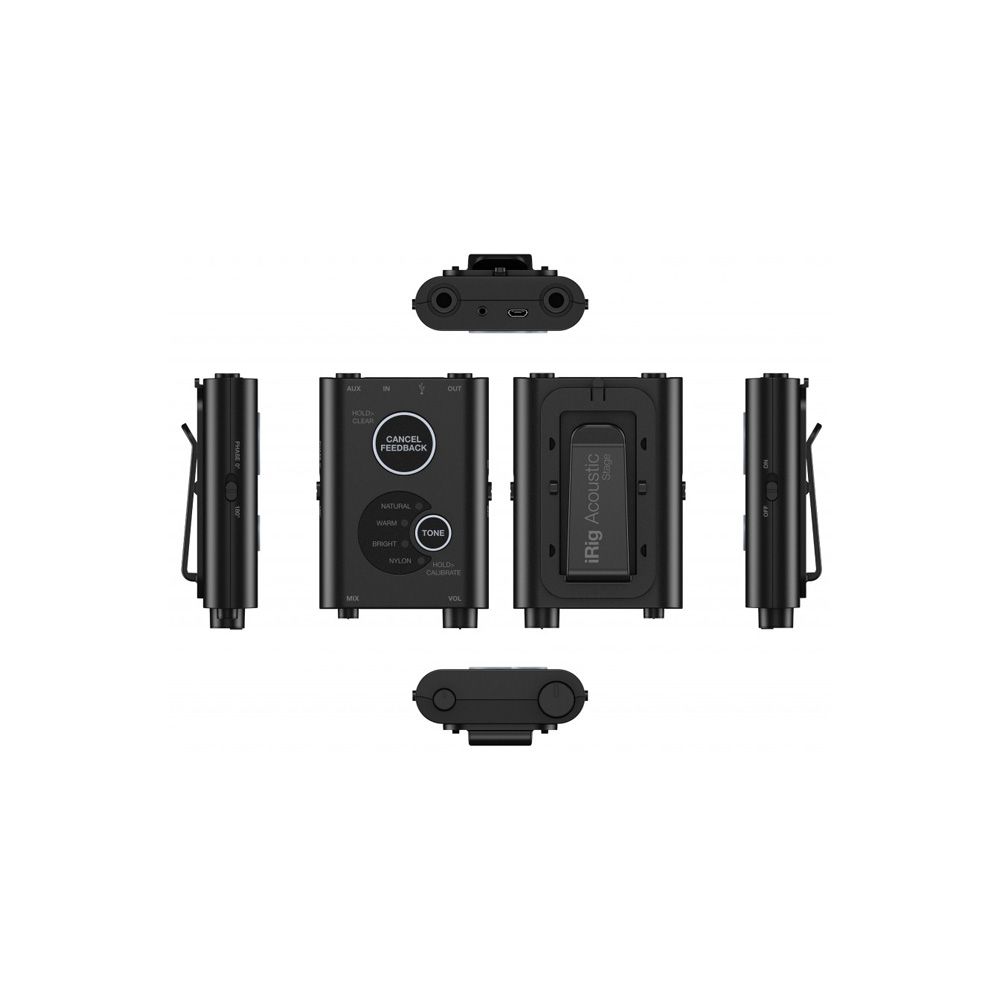 iRig Acoustic Stage➕ iＲihg Ａcoustic iRig Acoustic Stage - Microfone para violão com pré-amplificador