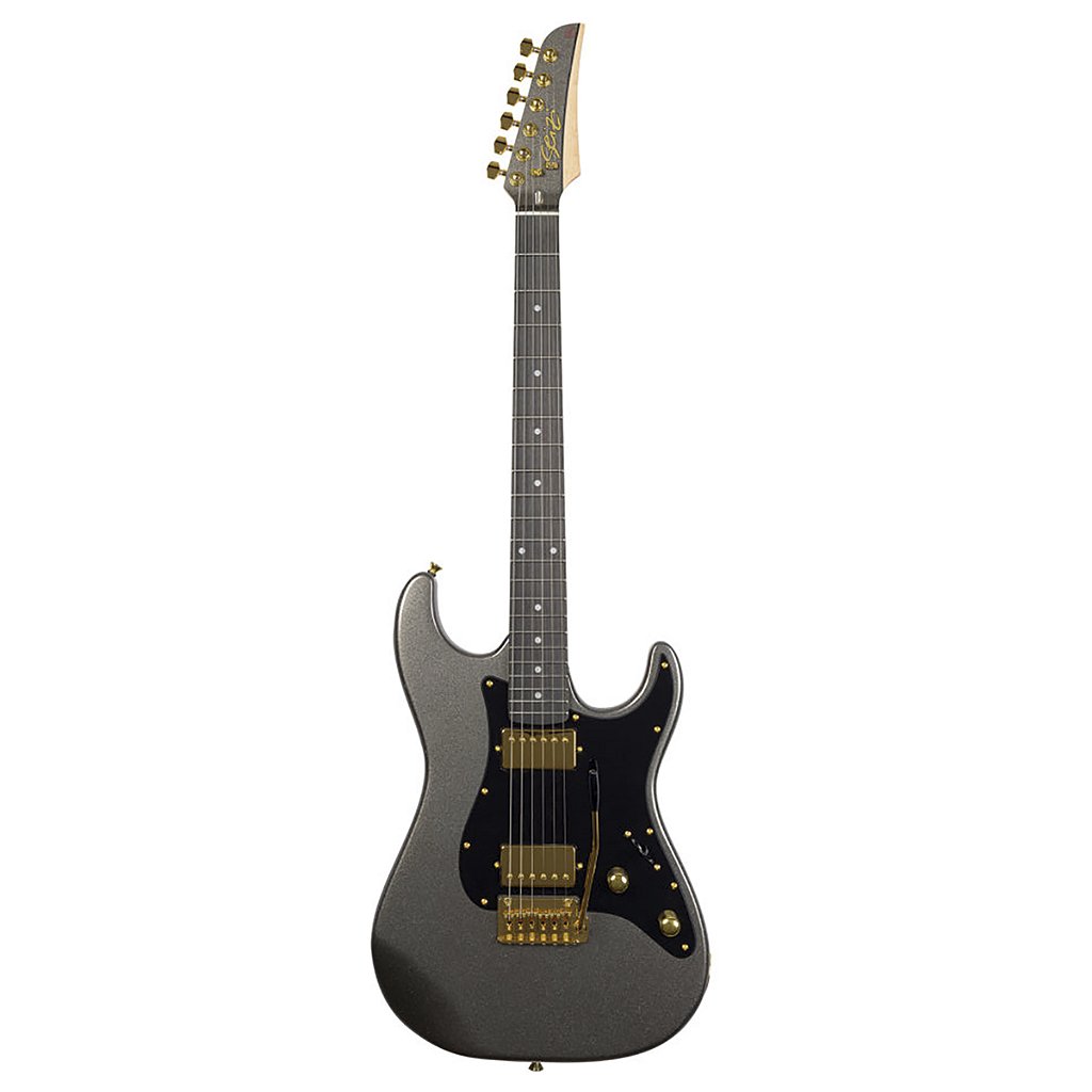 Guitarra Seizi Katana Venom HH Space Grey Alnico V Inox Deluxe Bag