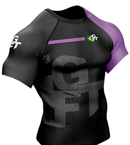 Rash★ Rashguard Manga Curta Roxa GFTEAM - GFT Store