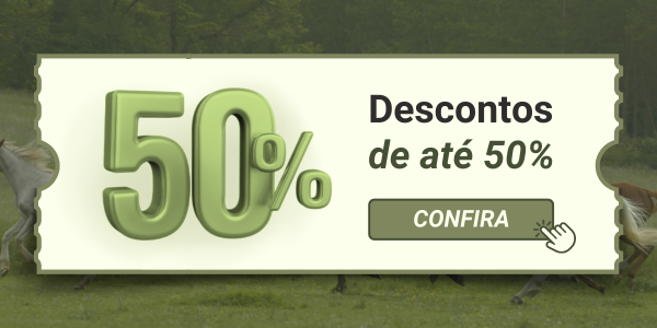 DESCONTOS DE ATÉ 50%