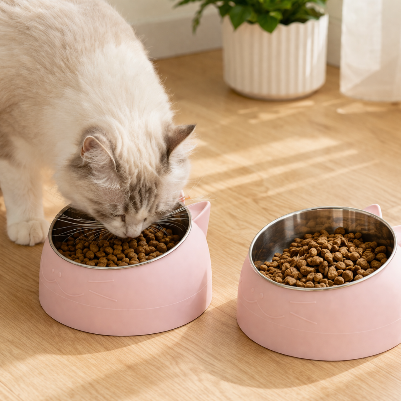 Comedouro para gato inox - Imagem 1