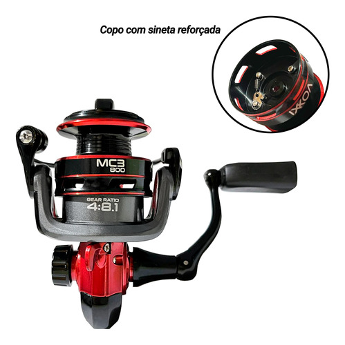 Molinete MC3 800 3 Rolamentos - Voxxi - Ditarde Pesca