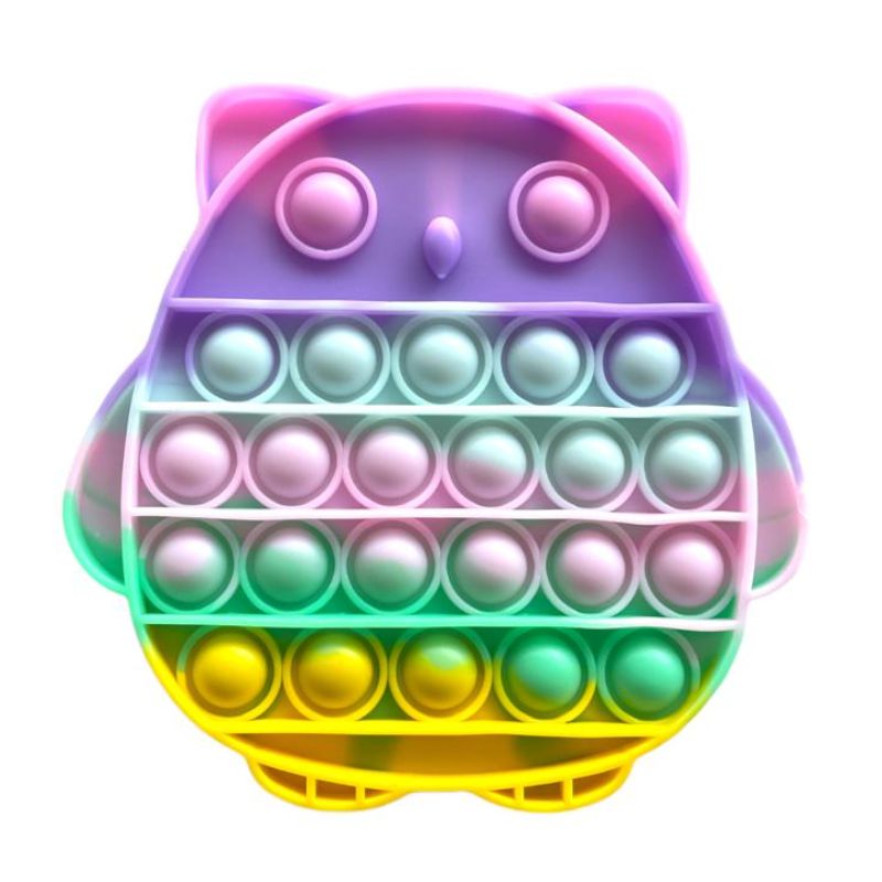 POP IT FIDGET TOYS ANTI STRESS BUBBLE SENSORIAL SILICONE CORUJA