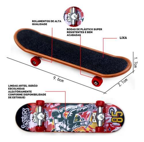 5 SKATE DEDO PROFISSIONAL SHAPE COM LIXA PARA RAMPA PISTA