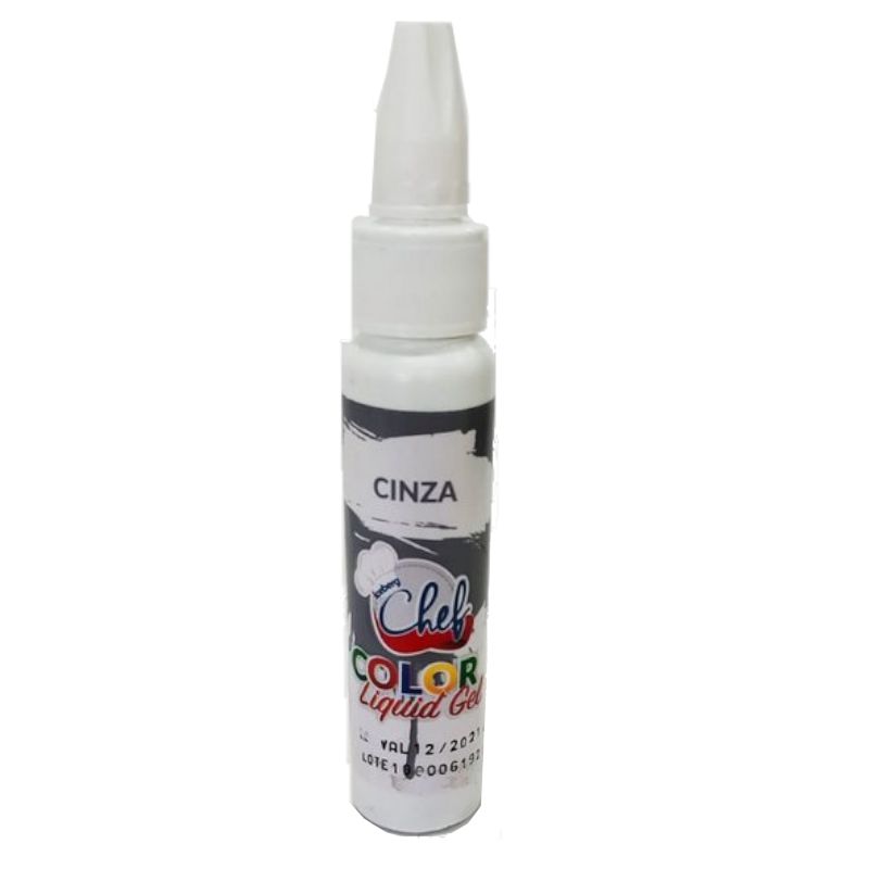 Corante Liquid Gel - Cinza - 25g - Iceberg