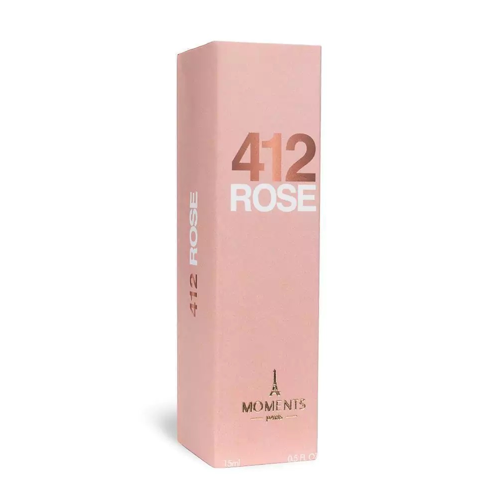 Perfume 412 Rose 15ml - Moments Paris, Inspirado no 212 VIP Rosé