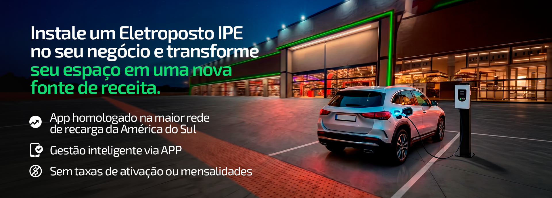 Eletroposto Autônomo IPE EP DC 30 kW 1 saída