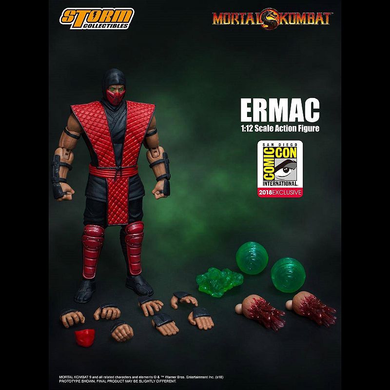 ストームコレクティブルズ　Mortal Kombat Ermac　血塗れ Action Figure Mortal Kombat - Ermac Storm Collectibles - Cubo Nerd