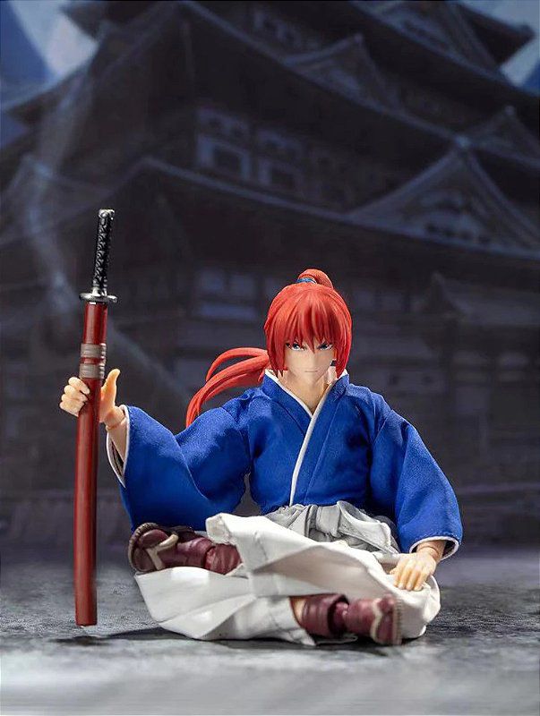 Action Figure Kenshin Himura Battousai Versão 2 - Samurai X - Cubo