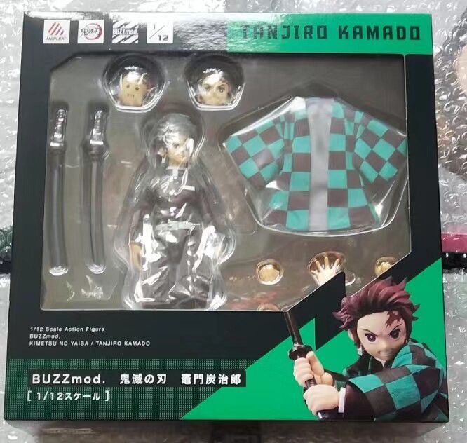 BUZZmod. TANJIRO KAMADO 竈門炭治郎 Action Figure Tanjiro Kamado Aniplex - BUZZmod - Cubo Nerd - O