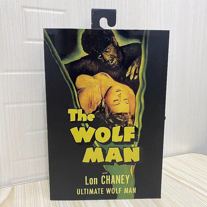 Action Figure The Wolf Man Black White - Neca Toys - Cubo Nerd - O