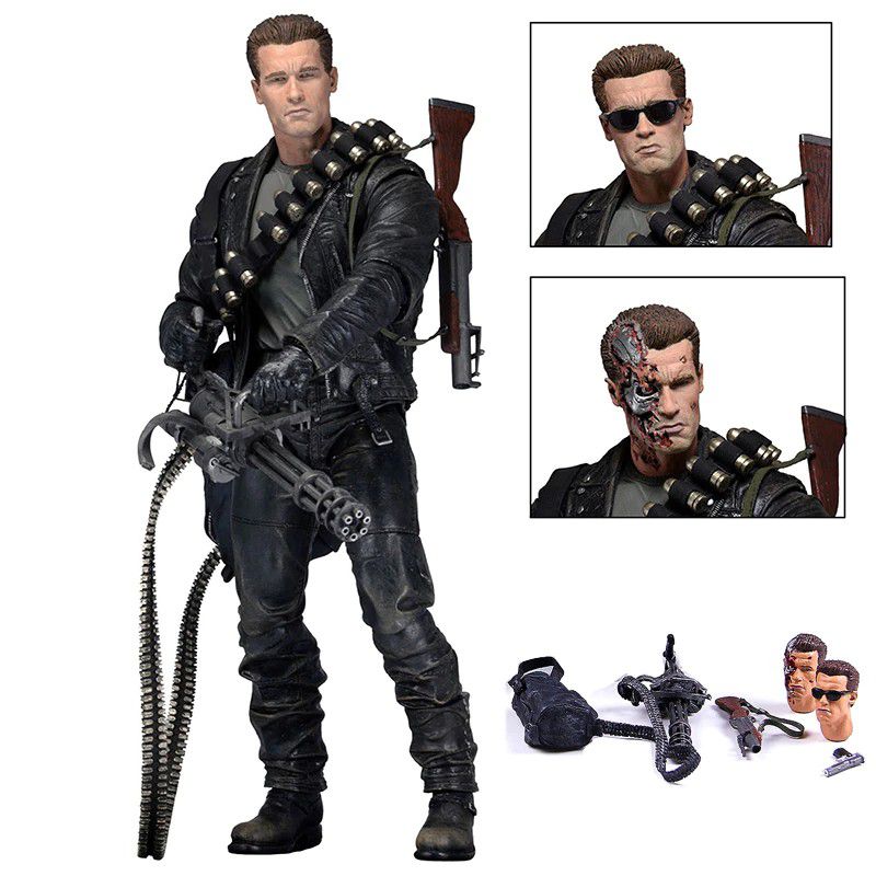 【新品】NECA ターミネーター2　T800／T1000フィギュア　2セット Action Figure Ultimate T800 Terminator 2 - Neca Toys - Cubo Nerd