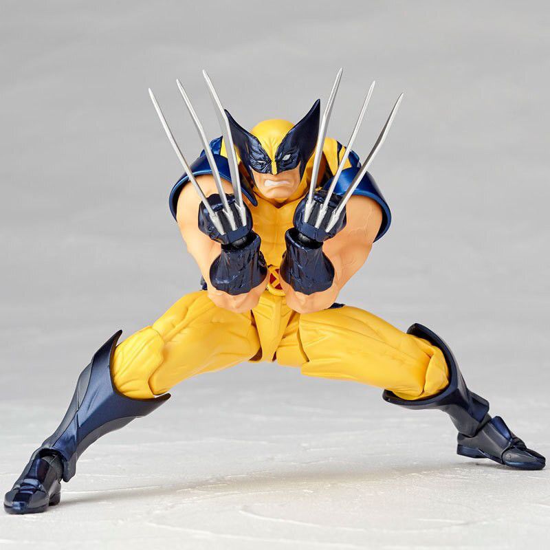 アメコミ Wolverine Action Figure 13cm Marvel Action Figure Wolverine X-Men Revoltech - Cubo Nerd - O universo