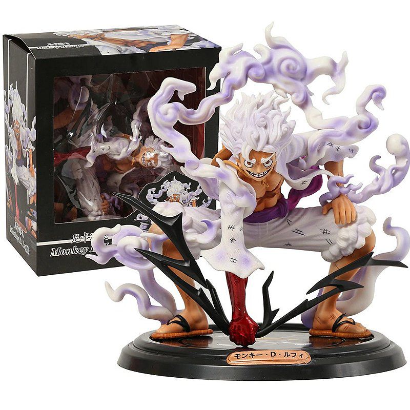 Monkey D. Luffy Gear 5 Estátua One Piece - Cubo Nerd - O universo