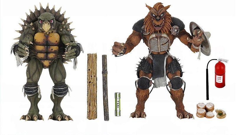Action Figures Tokka e Rahzar TMNT NecaToys - Cubo Nerd - O