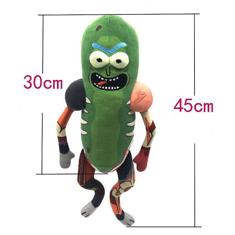 Pelúcia Rick Pickles Rick And morty - 45Cm - Cubo Nerd - O