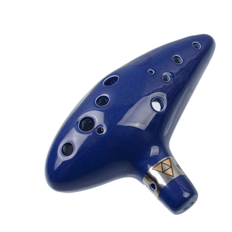 Réplica Ocarina of Time - Flauta de Cerâmica Zelda - Cubo Nerd - O