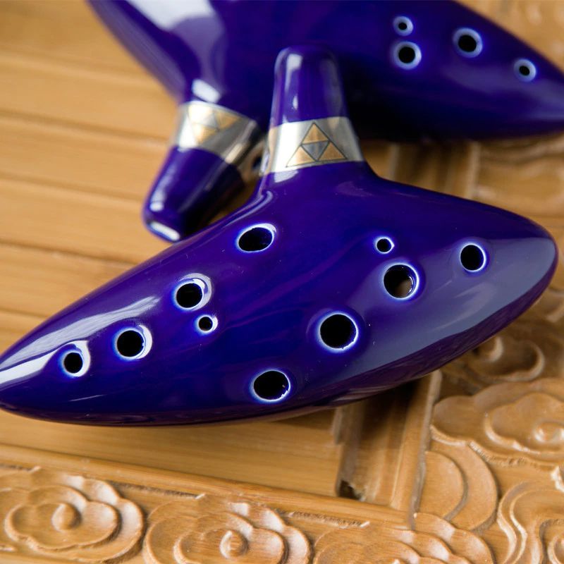 Réplica Ocarina of Time - Flauta de Cerâmica Zelda - Cubo Nerd - O