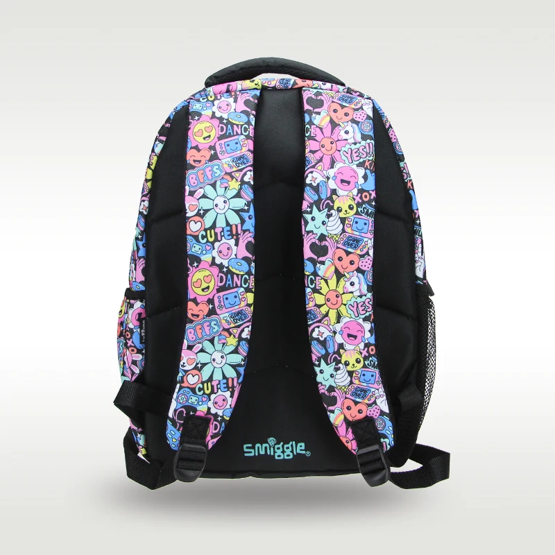 Mochila escolar Flowers Smiles Original Smiggle - Cubo Nerd - O