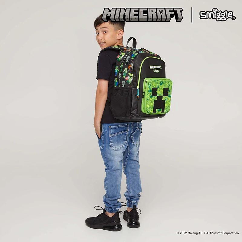 Mochila escolar Minecraft Original Smiggle Cubo Nerd O universo geek em um clique