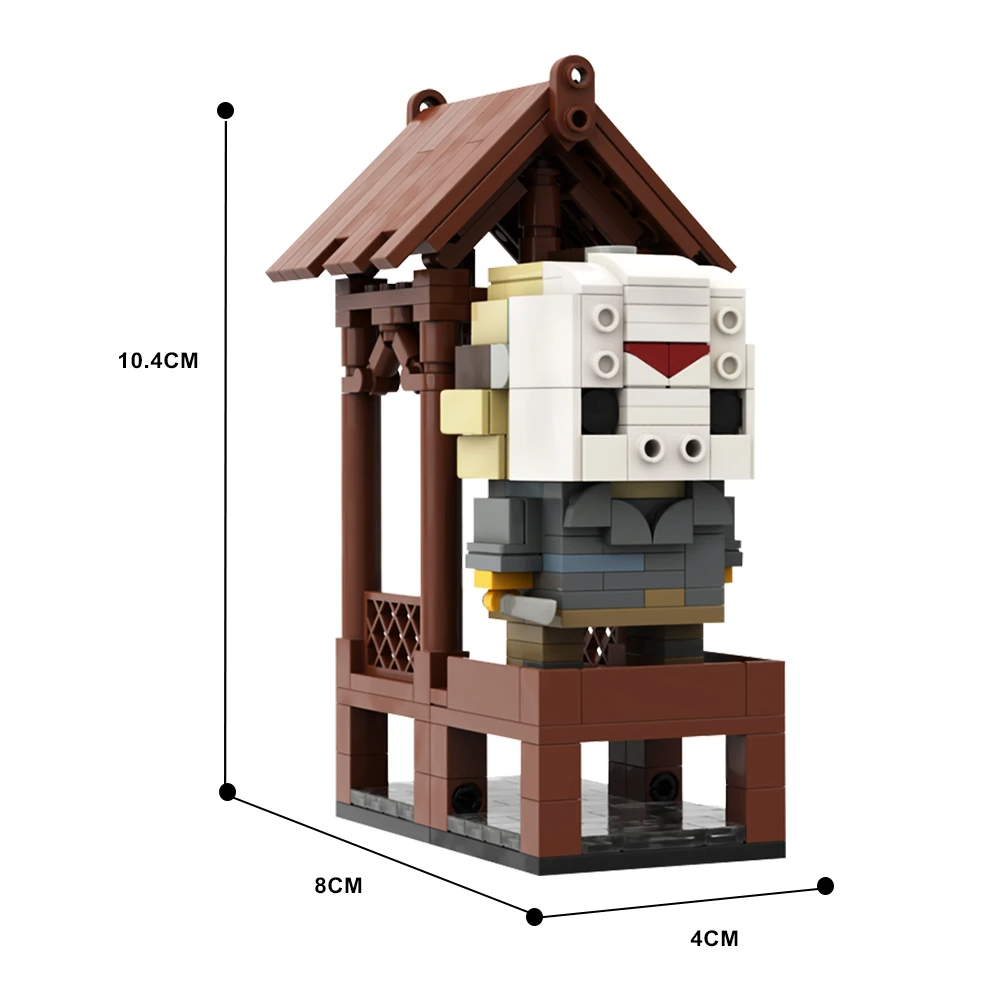 Figure Jason Sexta Feira 13 Bricks - MOC - Cubo Nerd - O universo