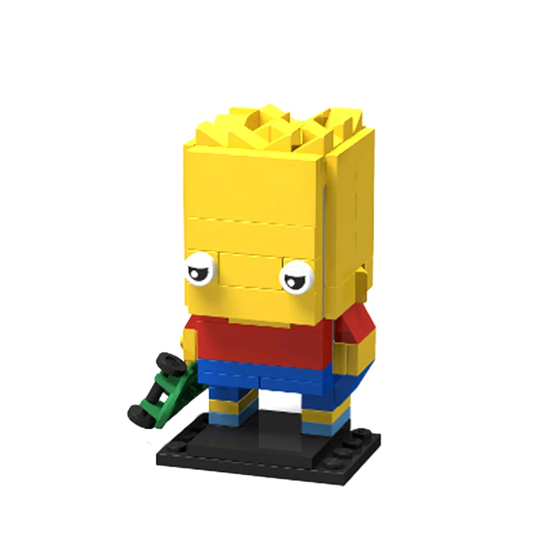 The Simpsons BART NODDER 首振り 箱付 Figure Bart Os Simpsons Bricks - MOC - Cubo Nerd - O universo geek