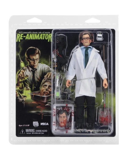 Action Figure Dr. Herbert West Re-Animator - NECA - Cubo Nerd - O