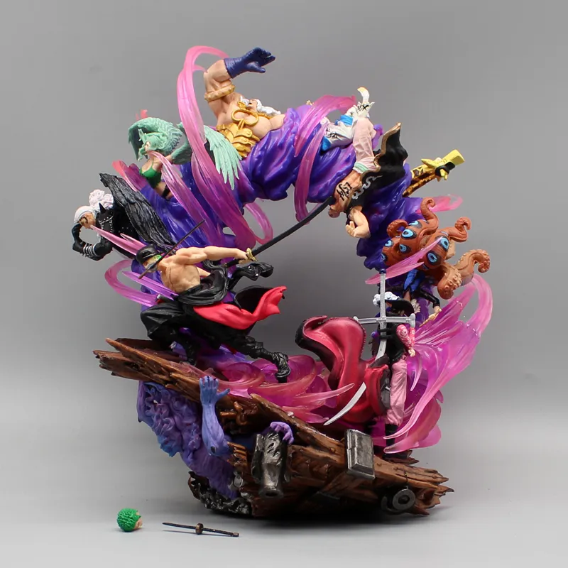 Diorama Roronoa Zoro Onigashima Battle Heel - One Piece - Cubo