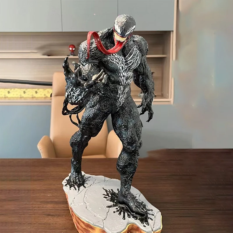 Spider-Man VENOM コールドキャスト製 フィギュア 置物 Estátua Venom Marvel 30cm - Spider Man - Cubo Nerd - O universo