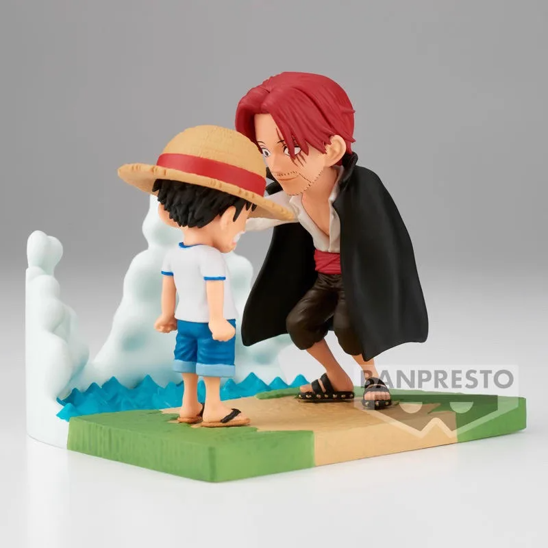 Diorama Luffy e Shanks One Piece World Collectible - Bandai Diorama Luffy e Shanks One Piece World Collectible - Bandai