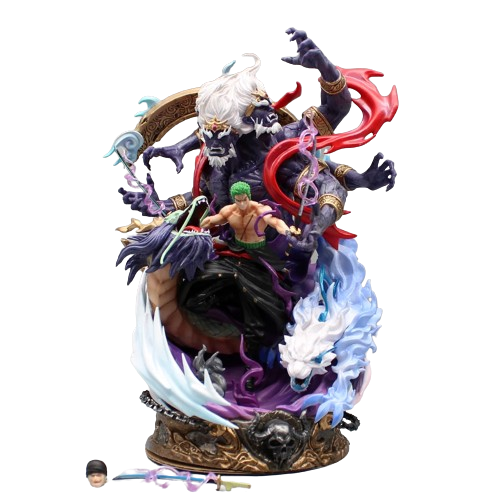 Estátua Roronoa Zoro Kiki Kyutoryu Asura - One Piece - Cubo Nerd
