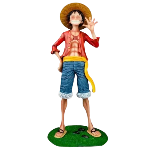 Estátua Monkey D. Luffy Gigante 45Cm - One Piece - Cubo Nerd - O