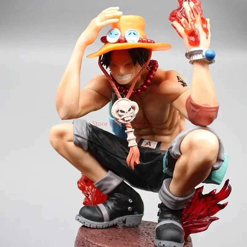 Figure Portgas D. Ace Flame 30cm - One Piece - Cubo Nerd - O