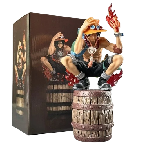 Portgas D. Ace フィギュア 4体セット Figure Portgas D. Ace Flame 30cm - One Piece - Cubo Nerd - O