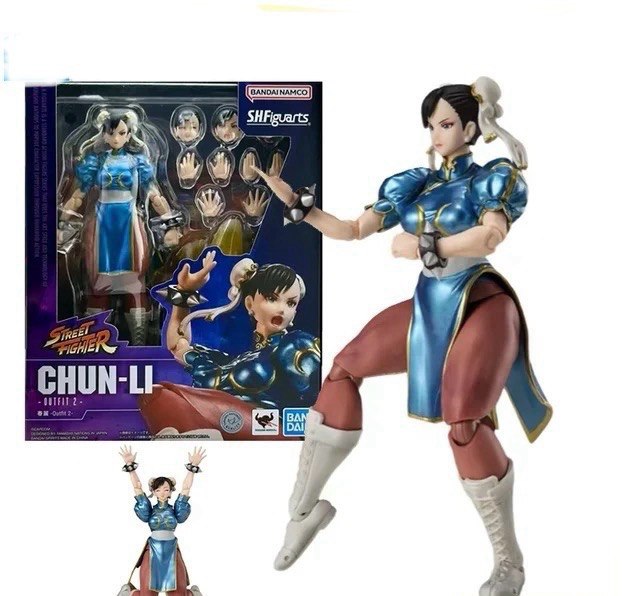 Action Figure Chun-Li Outfit 2 Street Fighter - Bandai SHF - Cubo